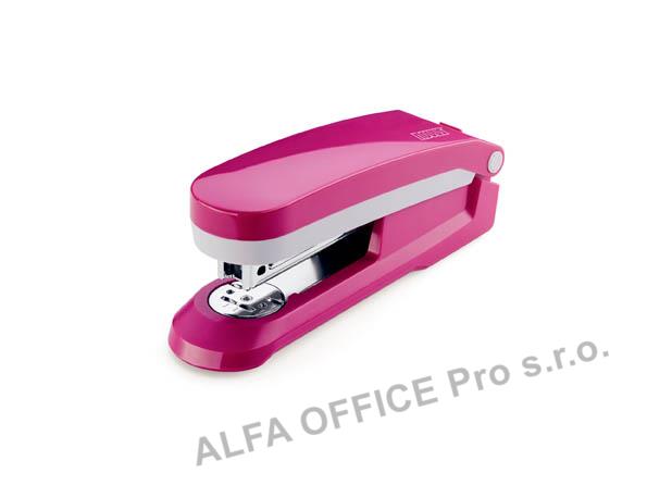 Kancelářský sešívač Novus E 25 / růžová - 25 listů