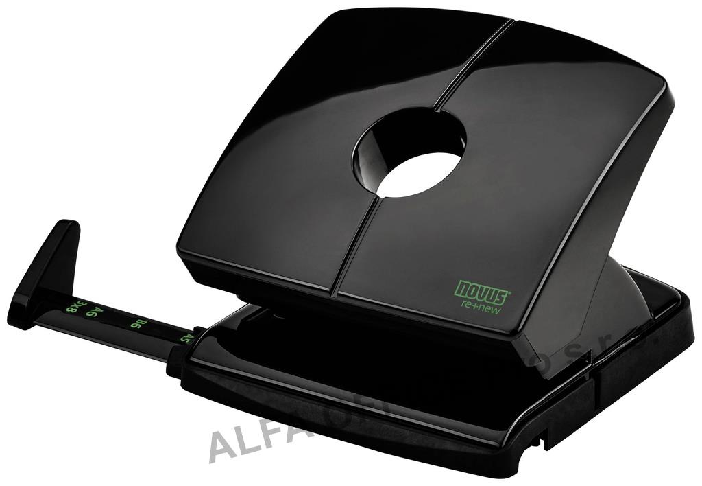 Kancelářský děrovač Novus B 220 Re+new / černá - 20 listů