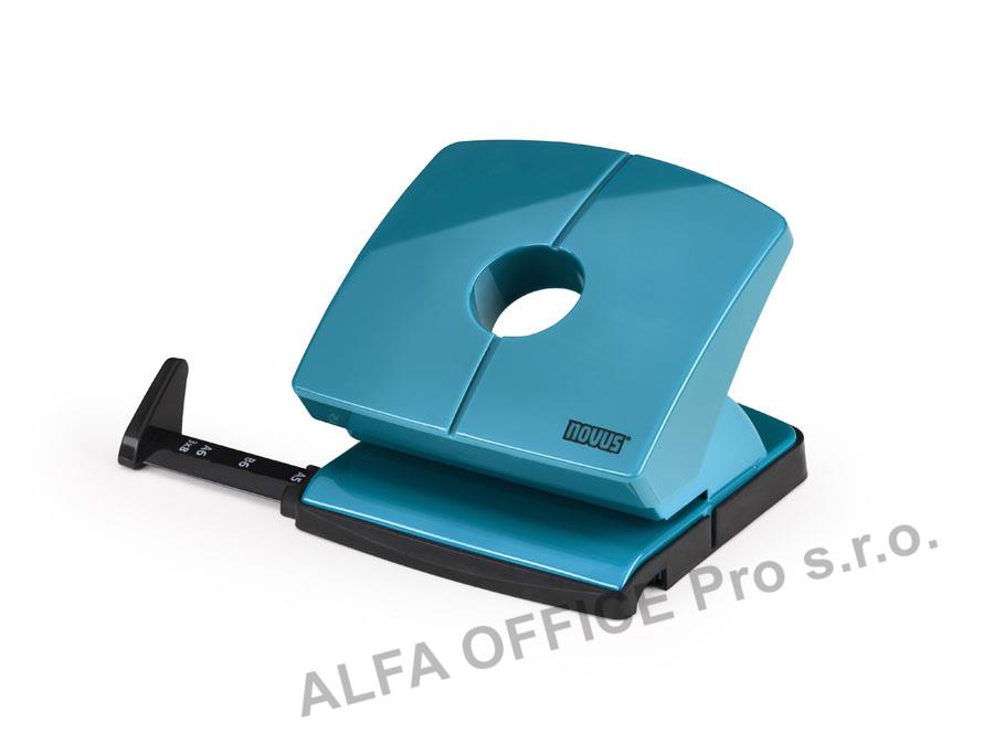 Kancelářský děrovač Novus B 220 Color ID / modrá petrolejová - 20 listů