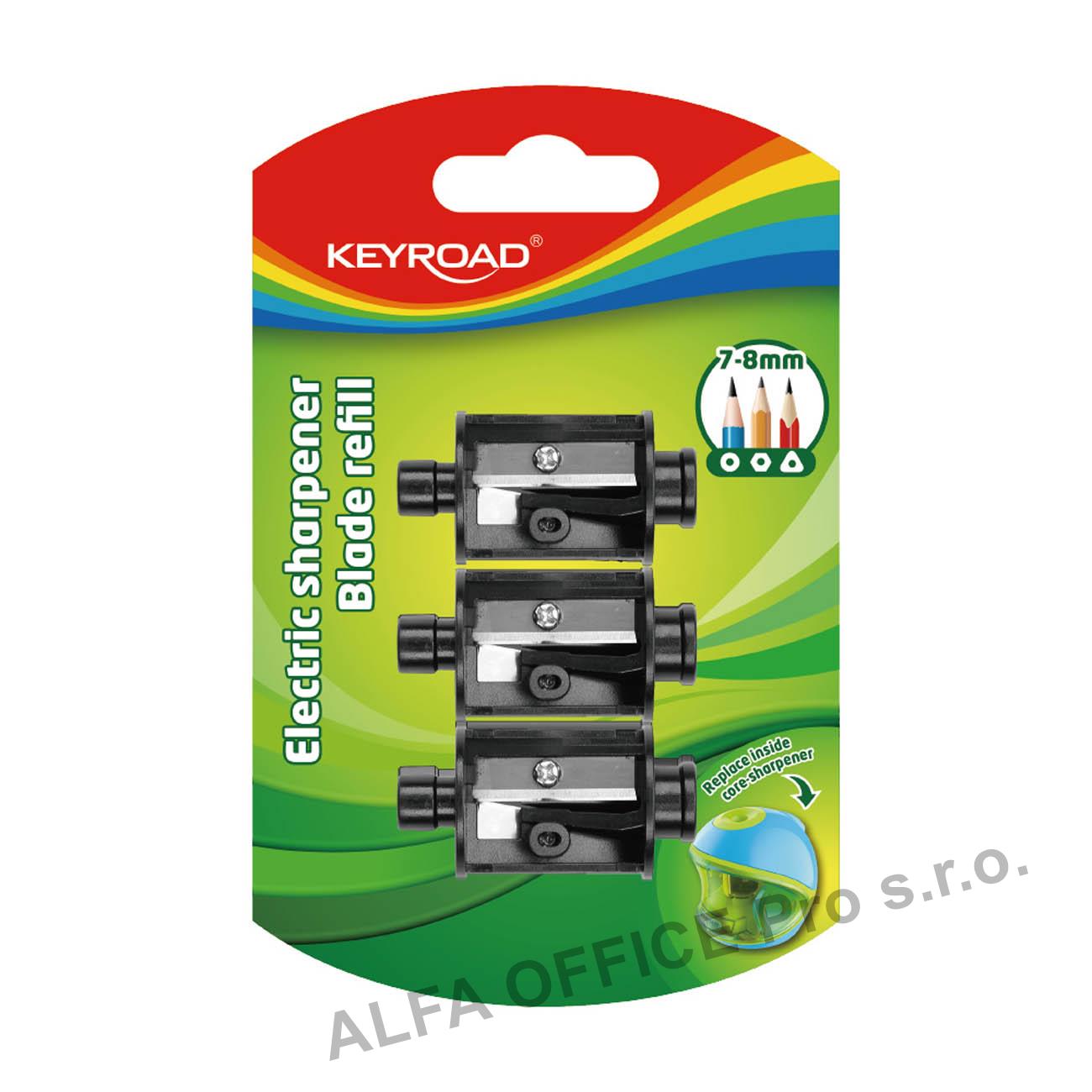 Náhradní ořezávátka KEYROAD elektrické ořezávátko / 3 ks