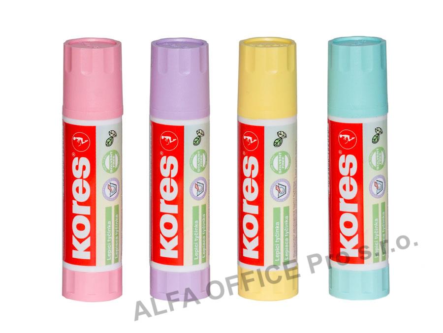 Lepicí tyčinka Kores PASTEL - 20g / mix barev
