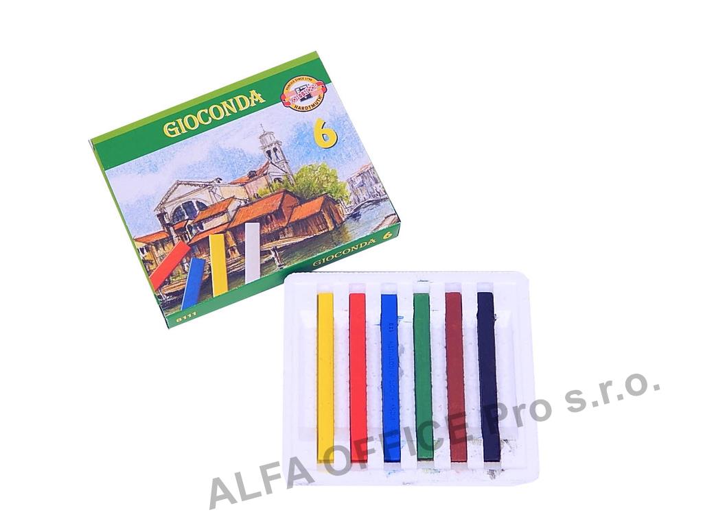 Křídy tvrdé Gioconda - 6 barev