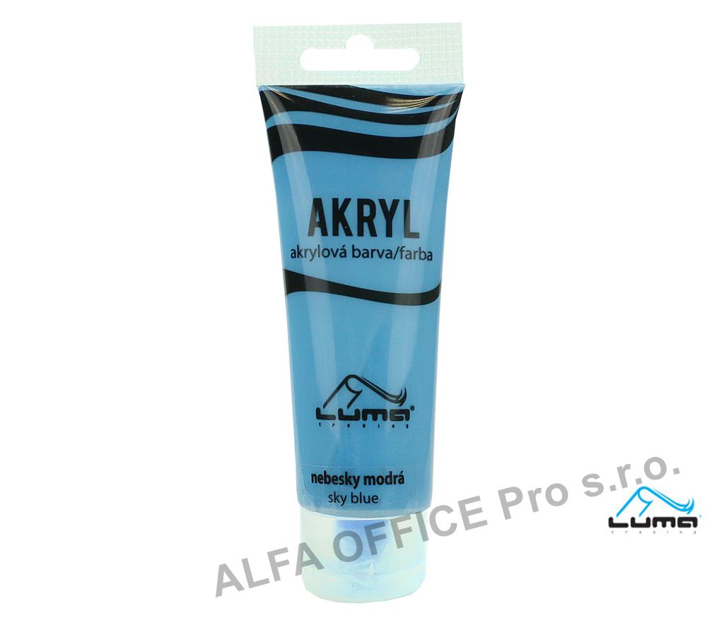 Akrylová barva LUMA - 75 ml / nebesky modrá