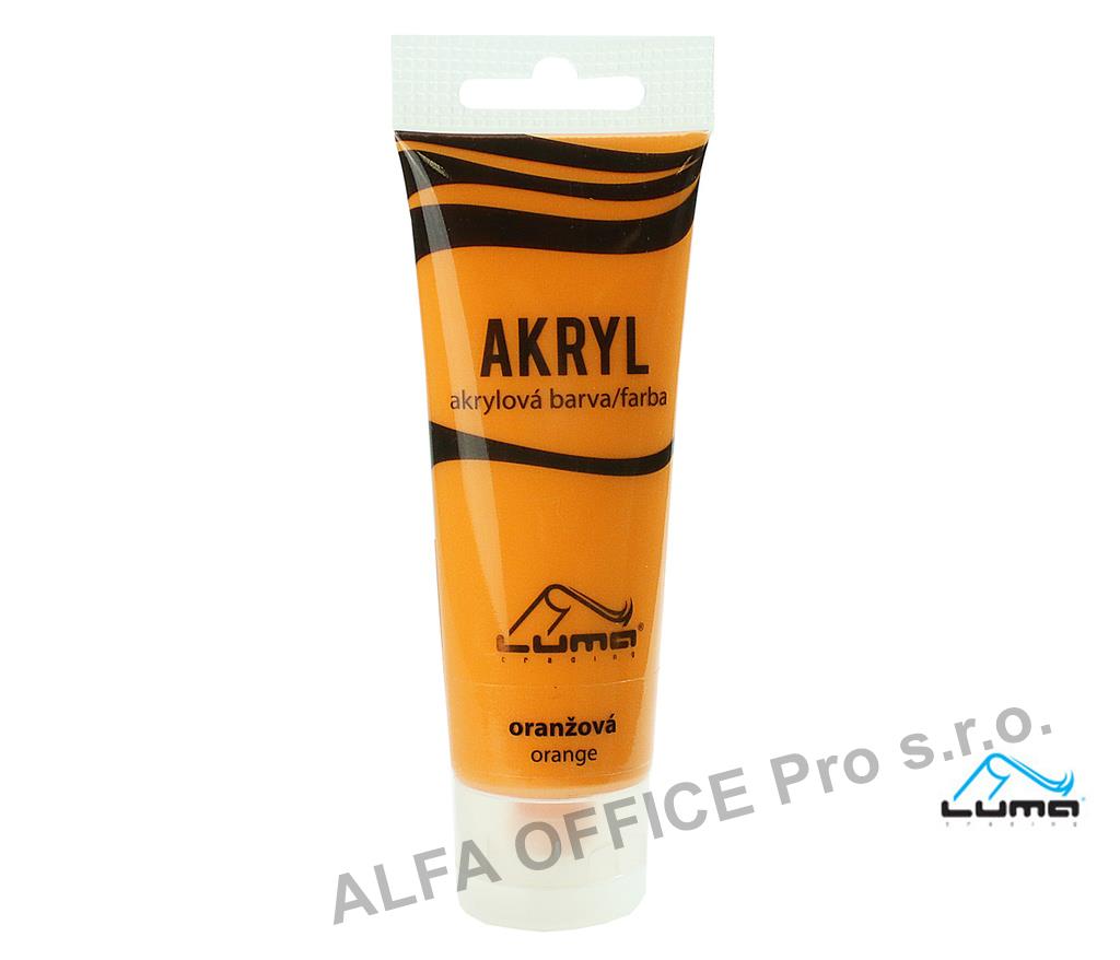 Akrylová barva LUMA - 75 ml / oranžová
