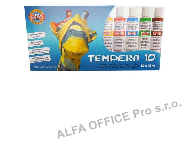 Temperové barvy - 10 barev / tuby 16 ml