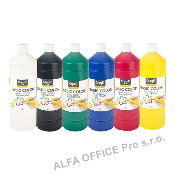 Temperové barvy v lahvi - základní barvy / 6 x 500 ml