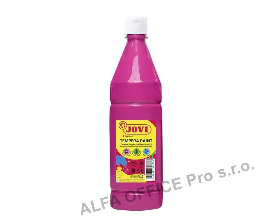 Tekuté temperové barvy JOVI PREMIUM v lahvi - 1000 ml / růžová