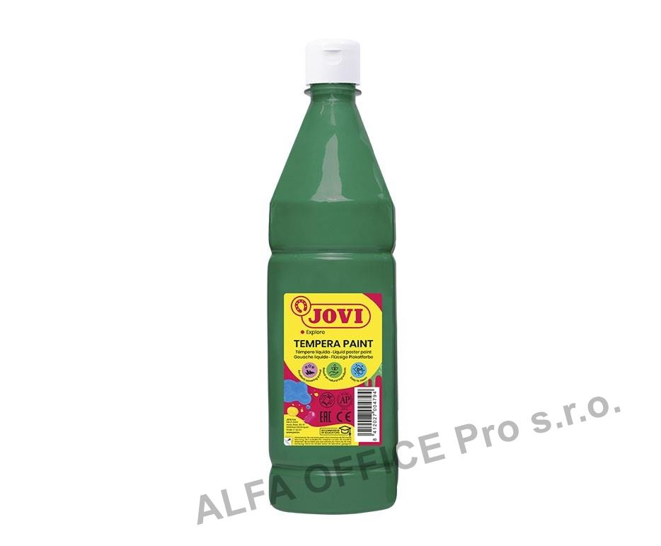 Tekuté temperové barvy JOVI PREMIUM v lahvi - 1000 ml / tmavě zelená