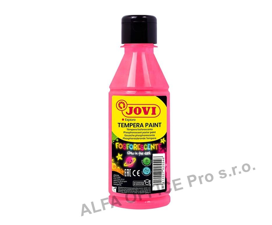 Tekuté temperové barvy JOVI PREMIUM v lahvi - 250 ml / neon růžová