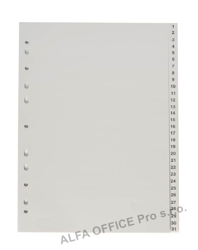 Rozdružovač A4 plastový šedý - 1 - 31