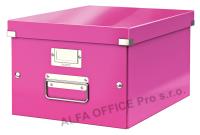 Krabice Leitz Click & Store - M střední / růžová