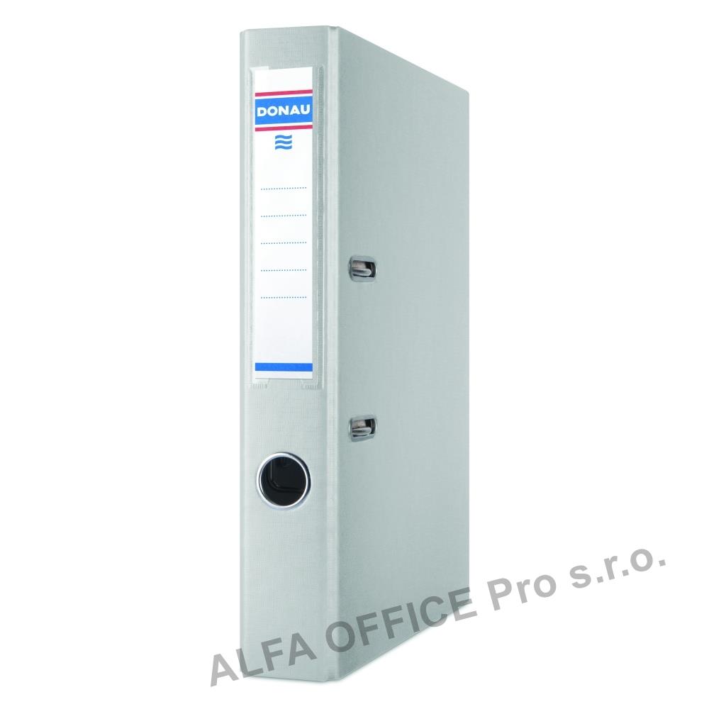 Pořadač A4 pákový Donau Master PP - hřbet 5 cm / šedá