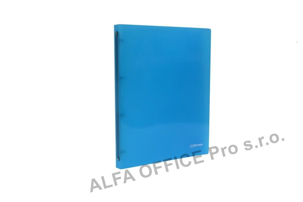 Desky kroužkové A4 eCollection / 2,5 cm / 4-kroužek / modrá