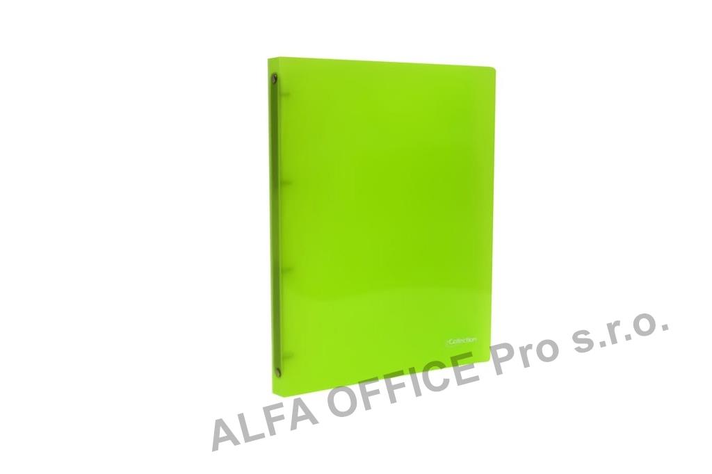 Desky kroužkové A4 eCollection / 2,5 cm / 4-kroužek / zelená