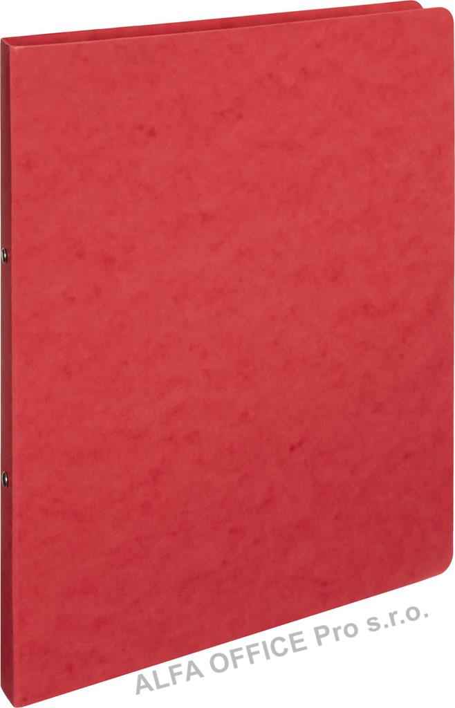 Desky A4 kroužkové prešpánové - 2 - kroužek / červená