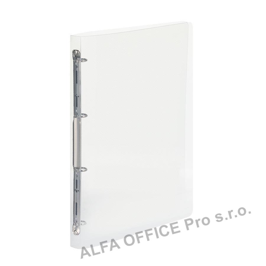 Desky A4 kroužkové průsvitné - 4 - kroužek / čirá