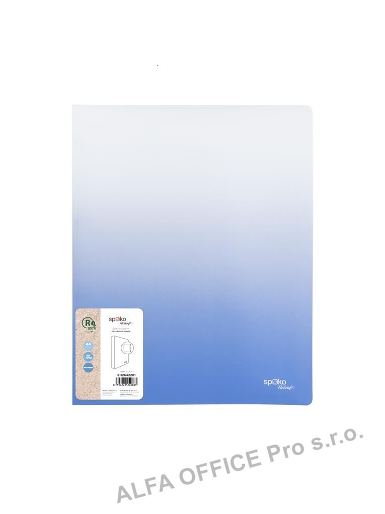 Pořadač A4 kroužkový Gradient - 4-kroužek / modrá