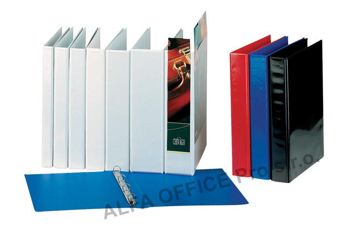 Pořadač Esselte A4 kroužkový prezentační 4 - kroužek 3,8 cm / bílá