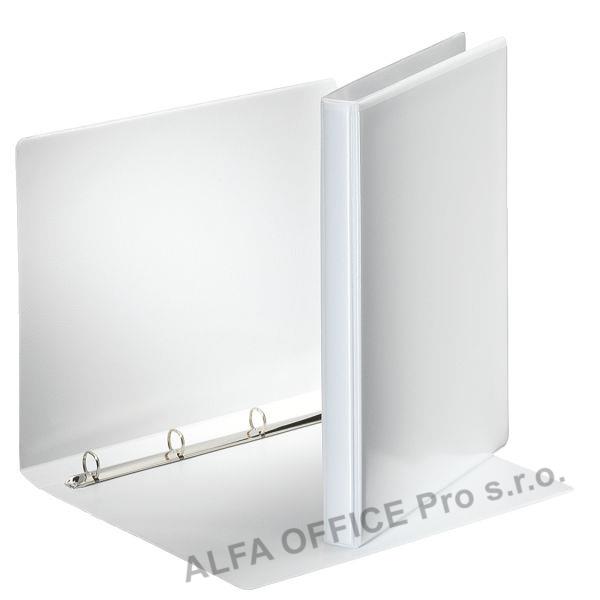 Pořadač Esselte A4 kroužkový prezentační 4 - kroužek 3 cm / bílá