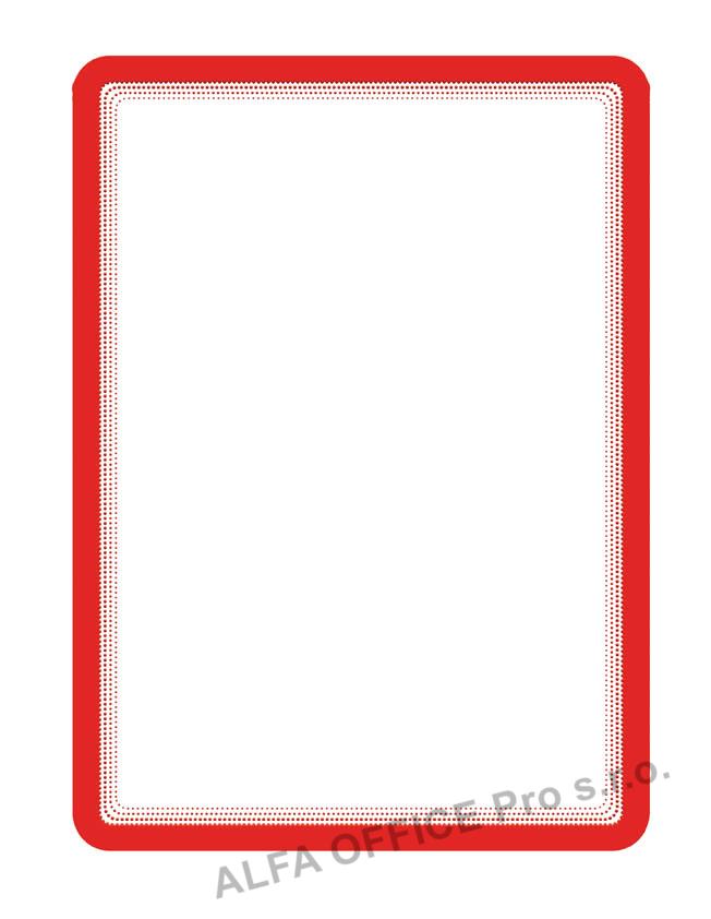 Kapsy magnetické Magneto - A4 / červená / 2 ks