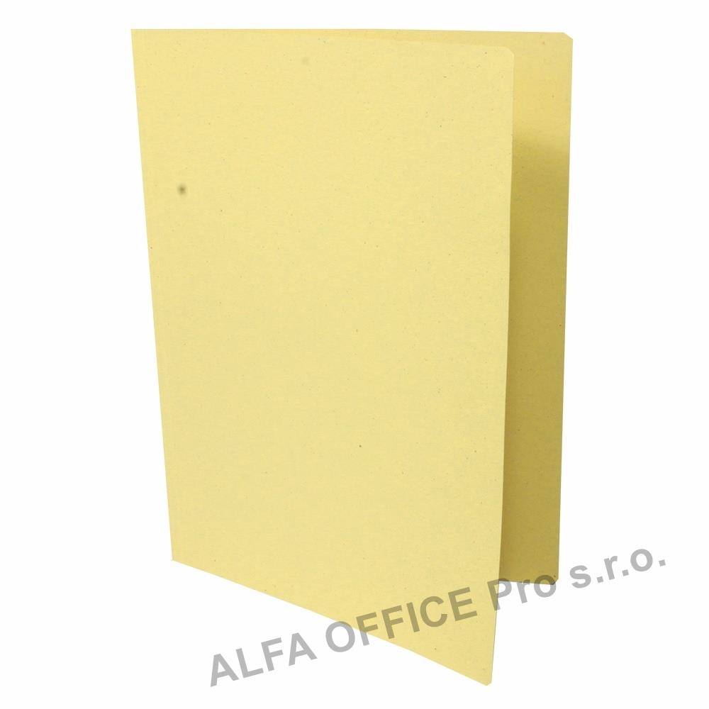 Odkládací mapy 250 EKONOMY -  bez chlopně - žlutá