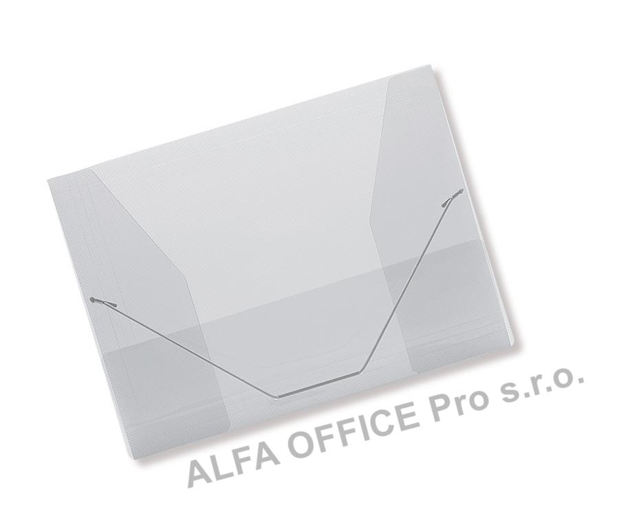 Spisové desky A4 s gumou Concorde - čirá