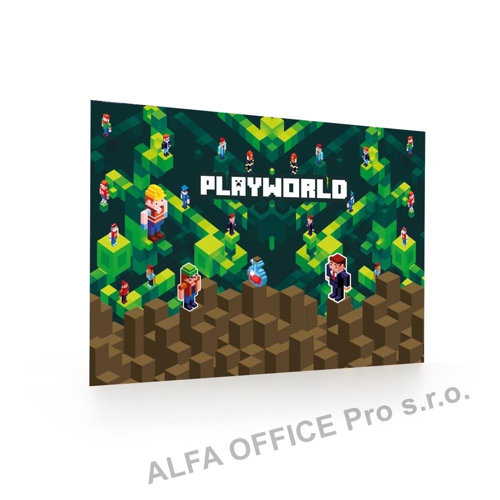 Pracovní podložka s obrázkem - Playworld / 60 x 40 cm