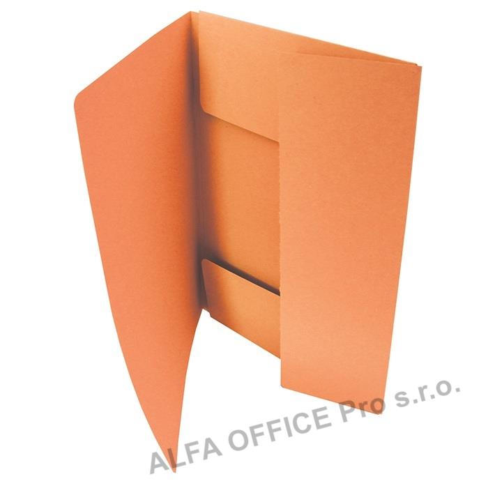 Odkládací mapy 253 Classic - se třemi chlopněmi - oranžová