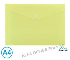 Spisové desky s drukem LUMA - A4 / pastelová žlutá