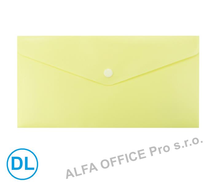 Spisové desky s drukem LUMA - DL / pastelová žlutá