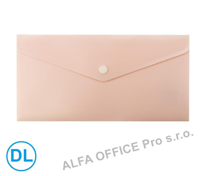 Spisové desky s drukem LUMA - DL / pastelová oranžová