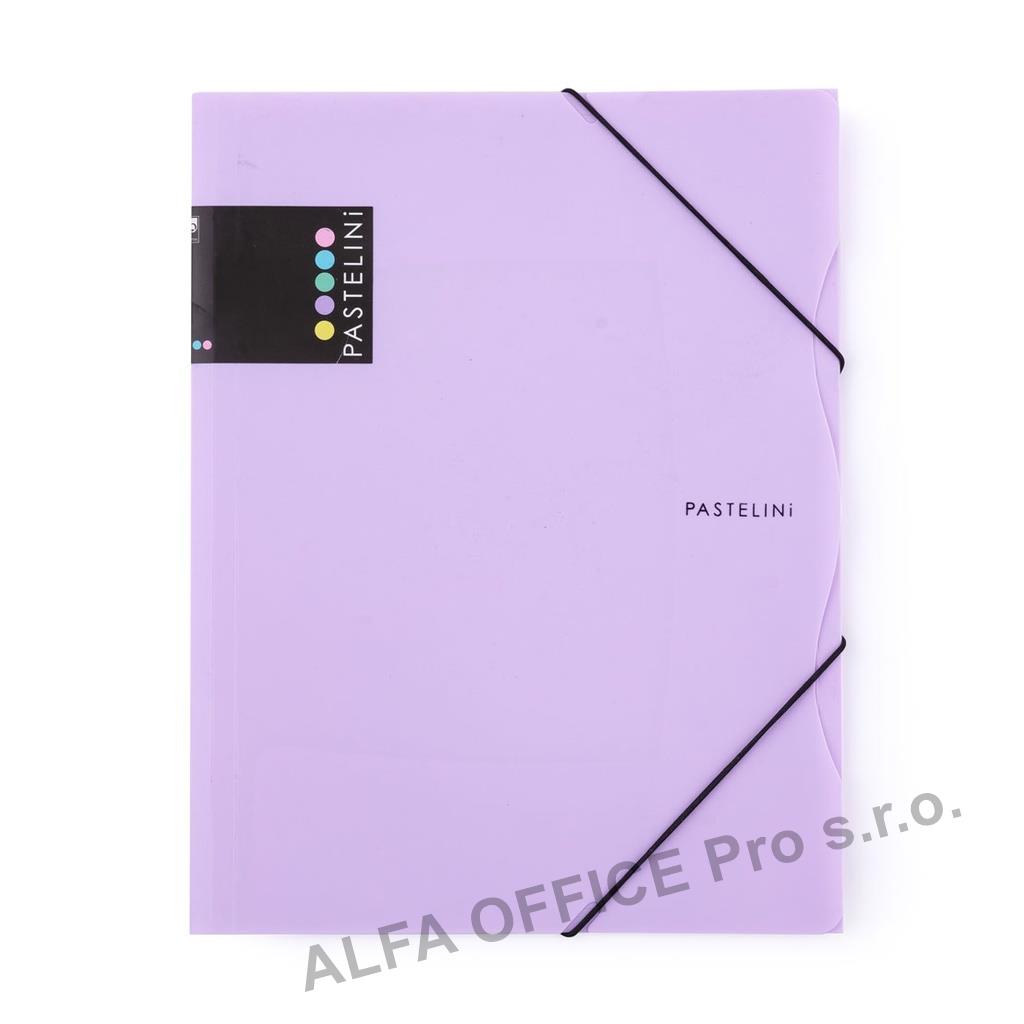 Spisové desky A4 s gumou PASTELINi - fialová