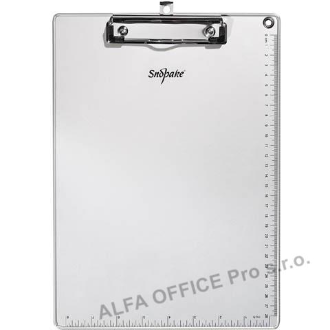 Podložka A4 s klipem Snopake - kovový rám / stříbrná