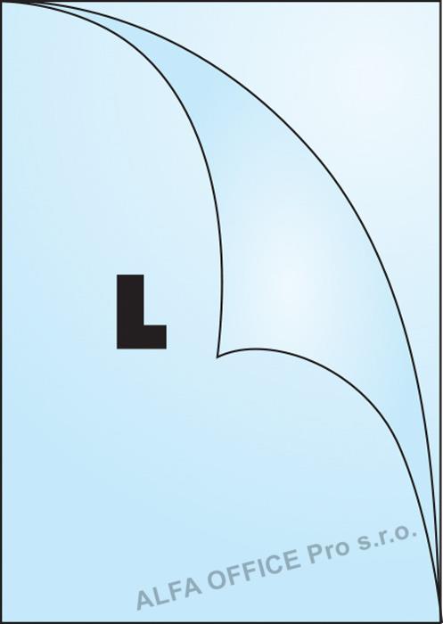 Zakládací obal Concorde A4 silný - tvar L čirý/ 170 my / 100 ks