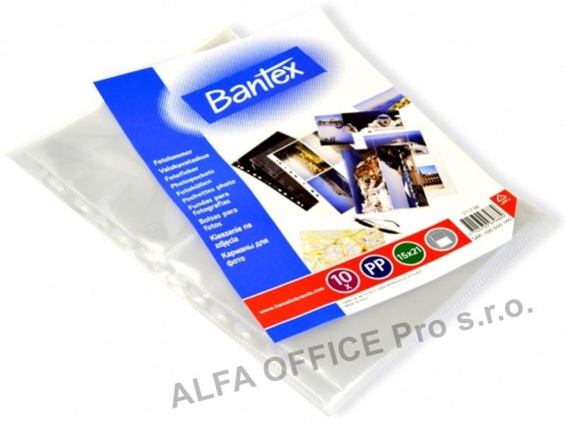 Závěsný obal Bantex - A4 silný / kapsy na foto 15 x 21 / 10 ks