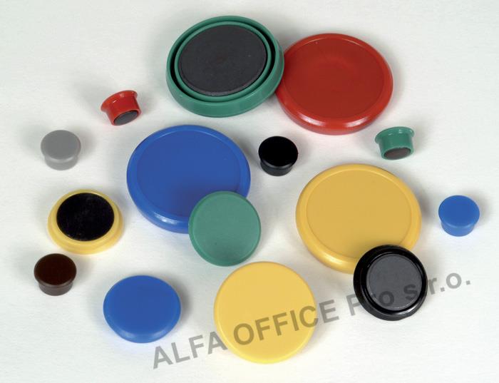 Magnety - průměr 24 mm/ bílé/ 10 ks