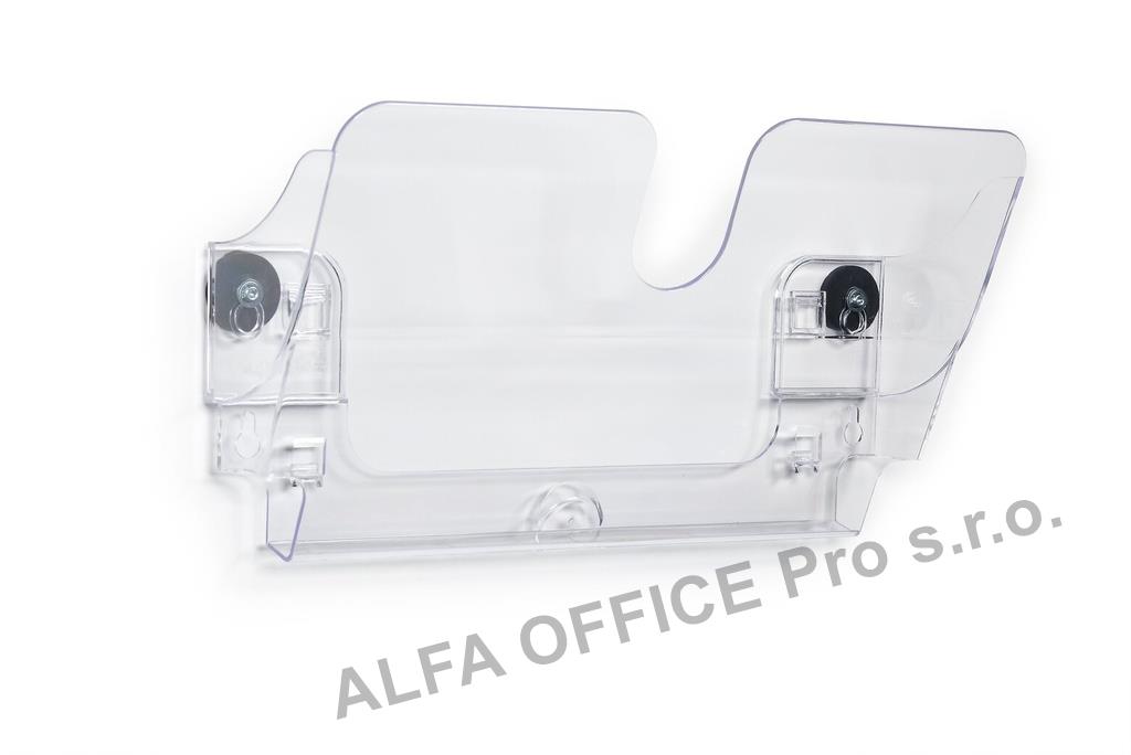 Držák na prospekty DURABLE magnetický - A4 čirý / na šířku