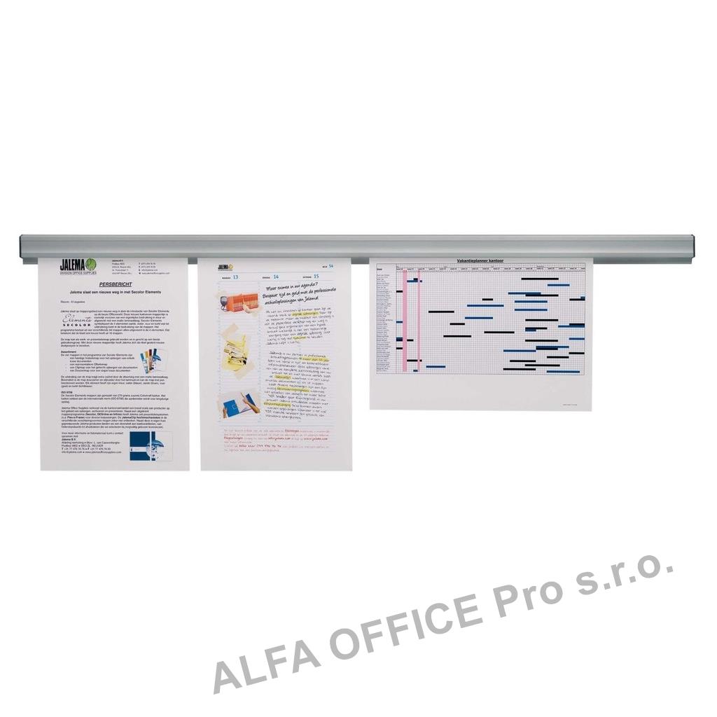 Prezentační lišta Jalema GRIP - 240 cm / samolepicí