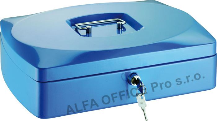 Pokladna - modrá / 85 mm x 160 mm x 205 mm