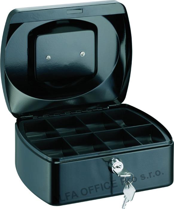 Pokladna - černá / 80 mm x 120 mm x 155 mm