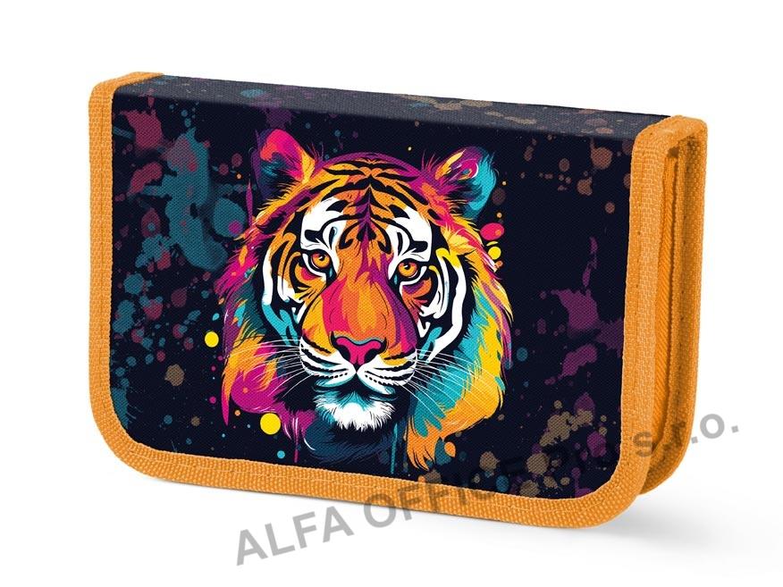 Penál jednopatrový - tygr