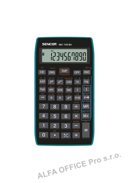 Kalkulačka Sencor SEC 105 BU vědecká displej 10 míst