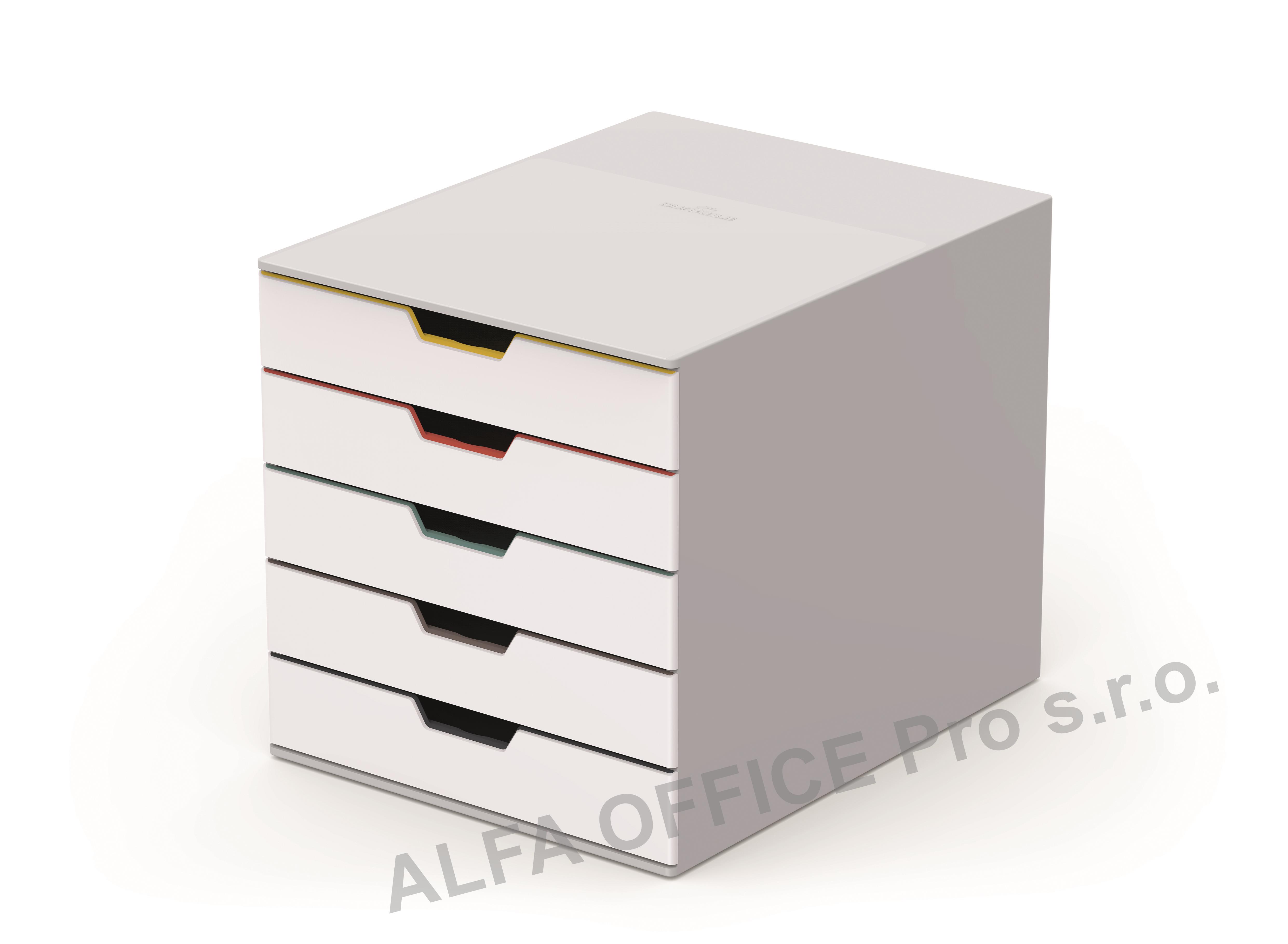 Zásuvkový box VARICOLOR® MIX - 5 zásuvek / bílá