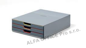 Zásuvkový box VARICOLOR® - 3 zásuvky / šedá