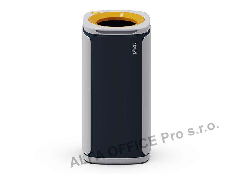 Odpadkový koš KOBRA WASTEE na plast - 60 L / žlutá