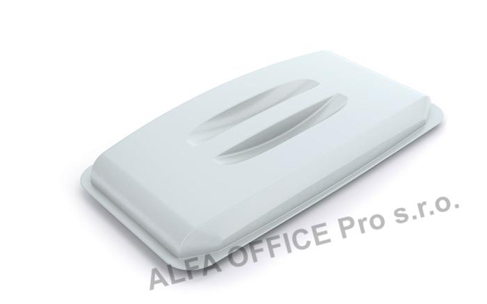 Víko na odpadkový koš Durabin - 60 l / bílá