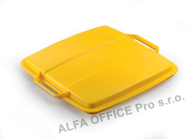 Víko na odpadkový koš Durabin - 90 l / žlutá