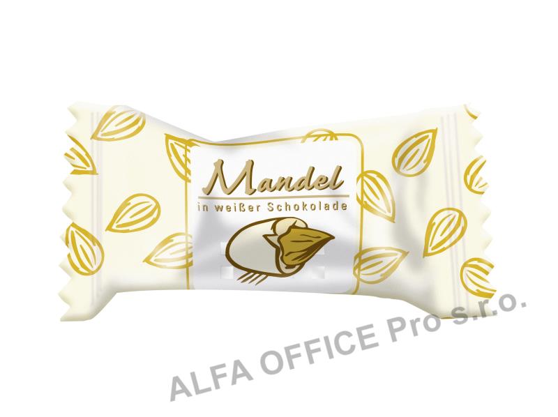 Mandle v bílé čokoládě