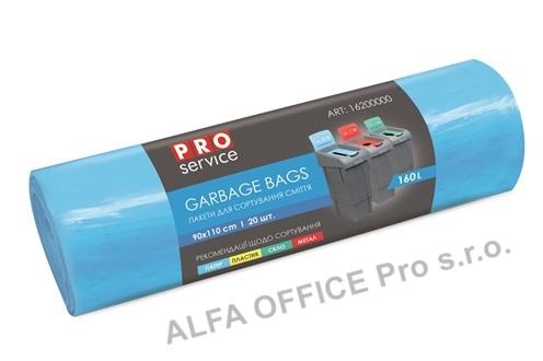 Pytle na odpad Alufix - 90x110cm / 160l / 24my / 20ks / modrá