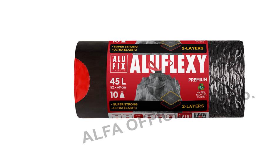 Pytle Alufix ALUFLEXY stahovací - 52x69cm / 45l / 30my / 10ks / stříbrnočerná